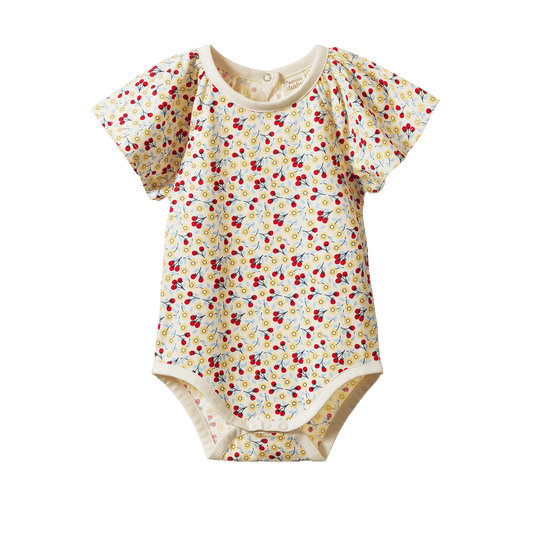Nature Baby Faye Bodysuit Kitchen Garden Print