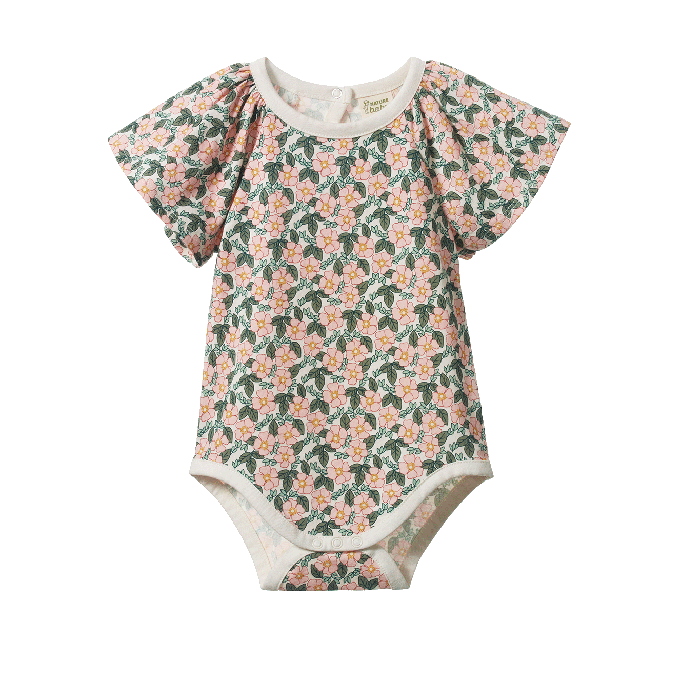 Nature Baby Faye Bodysuit Garland Print