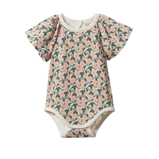 Nature Baby Faye Bodysuit Garland Print