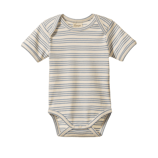 Nature Baby Short Sleeve Bodysuit Stripe Trio