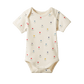 Nature Baby Short Sleeve Bodysuit Delphine Print