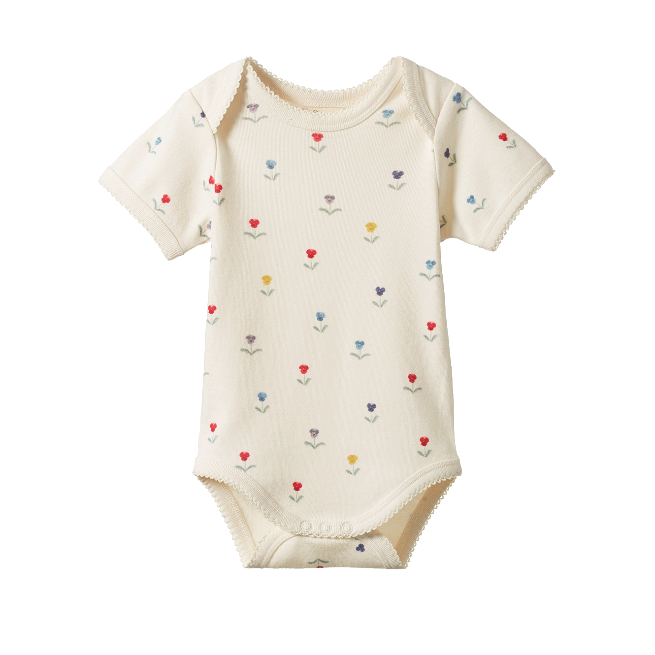 Nature Baby Short Sleeve Bodysuit Delphine Print