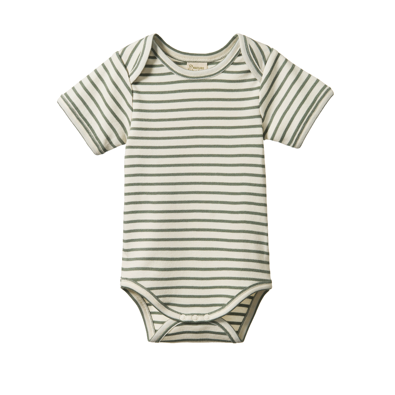 Nature Baby Short Sleeve Bodysuit Nettle Sailor Stripe