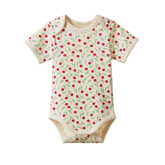 Nature Baby Short Sleeve Bodysuit Joiette Print