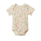 Nature Baby Short Sleeve Bodysuit Snorkel Print