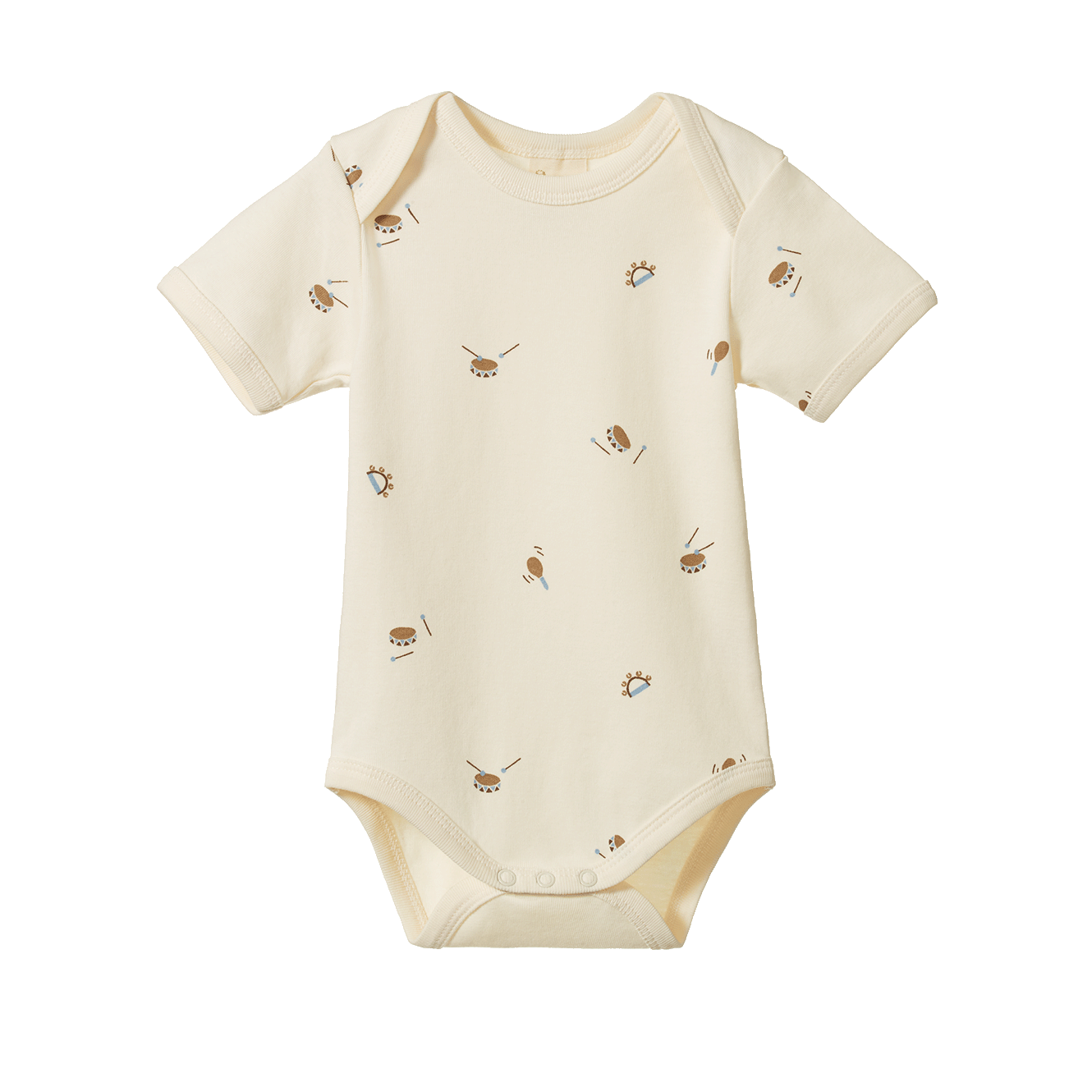 Nature Baby Short Sleeve Bodysuit Mini Music Print