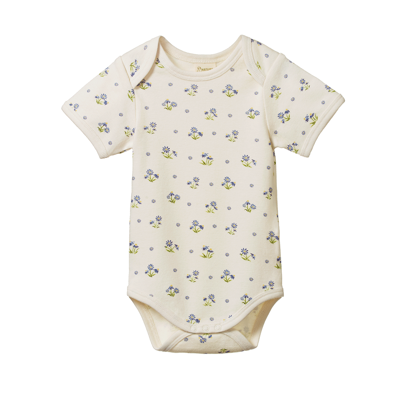 Nature Baby Short Sleeve Bodysuit Daisy Daze Print