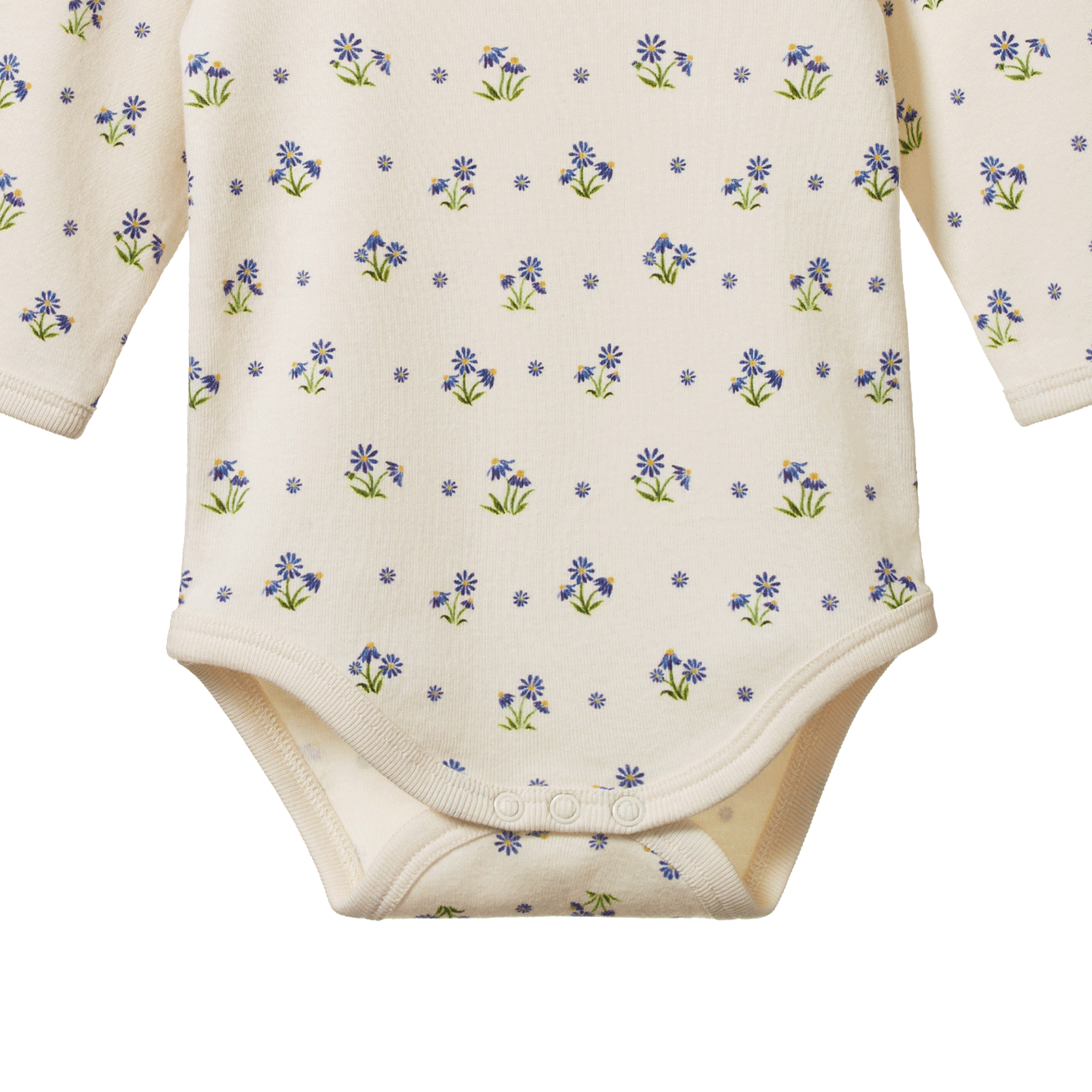 Nature Baby Long Sleeve Bodysuit Daisy Daze Print