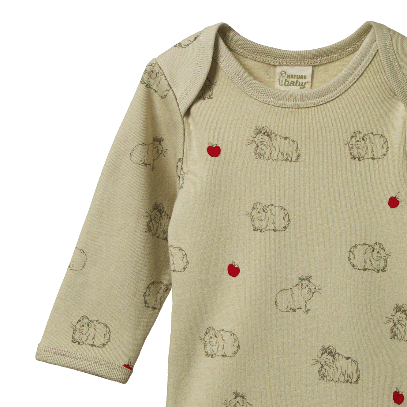 Nature Baby Long Sleeve Bodysuit Guinea Pig Gala Print