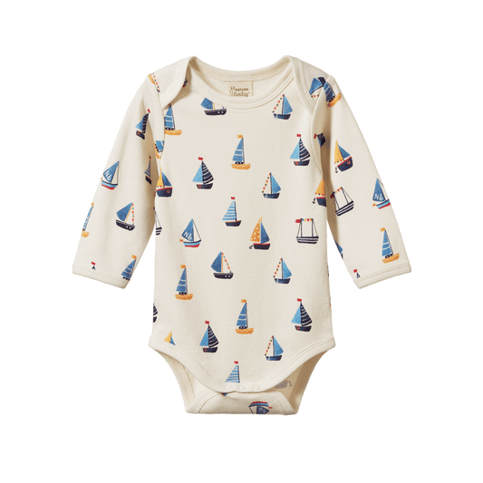 Nature Baby Long Sleeve Bodysuit Regatta Print