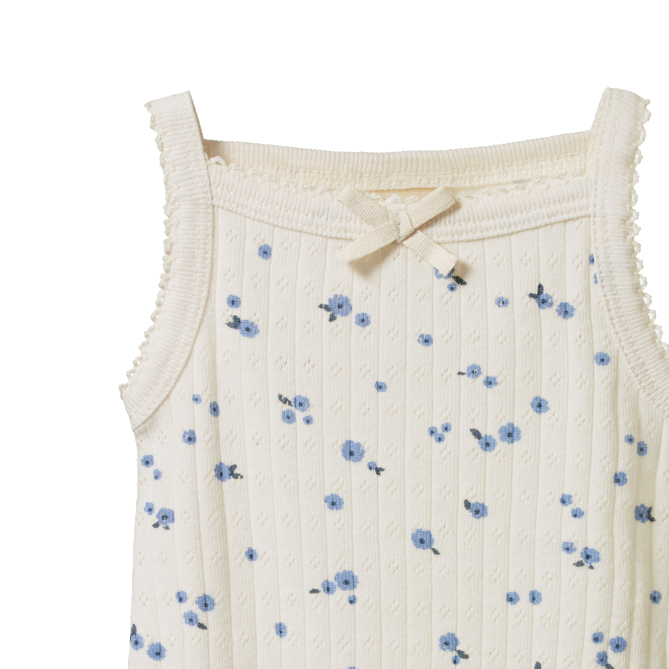 Nature Baby Camisole Bodysuit Pointelle Daisy Print