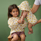 Nature Baby Petal Suit Summer Polka Dot Print