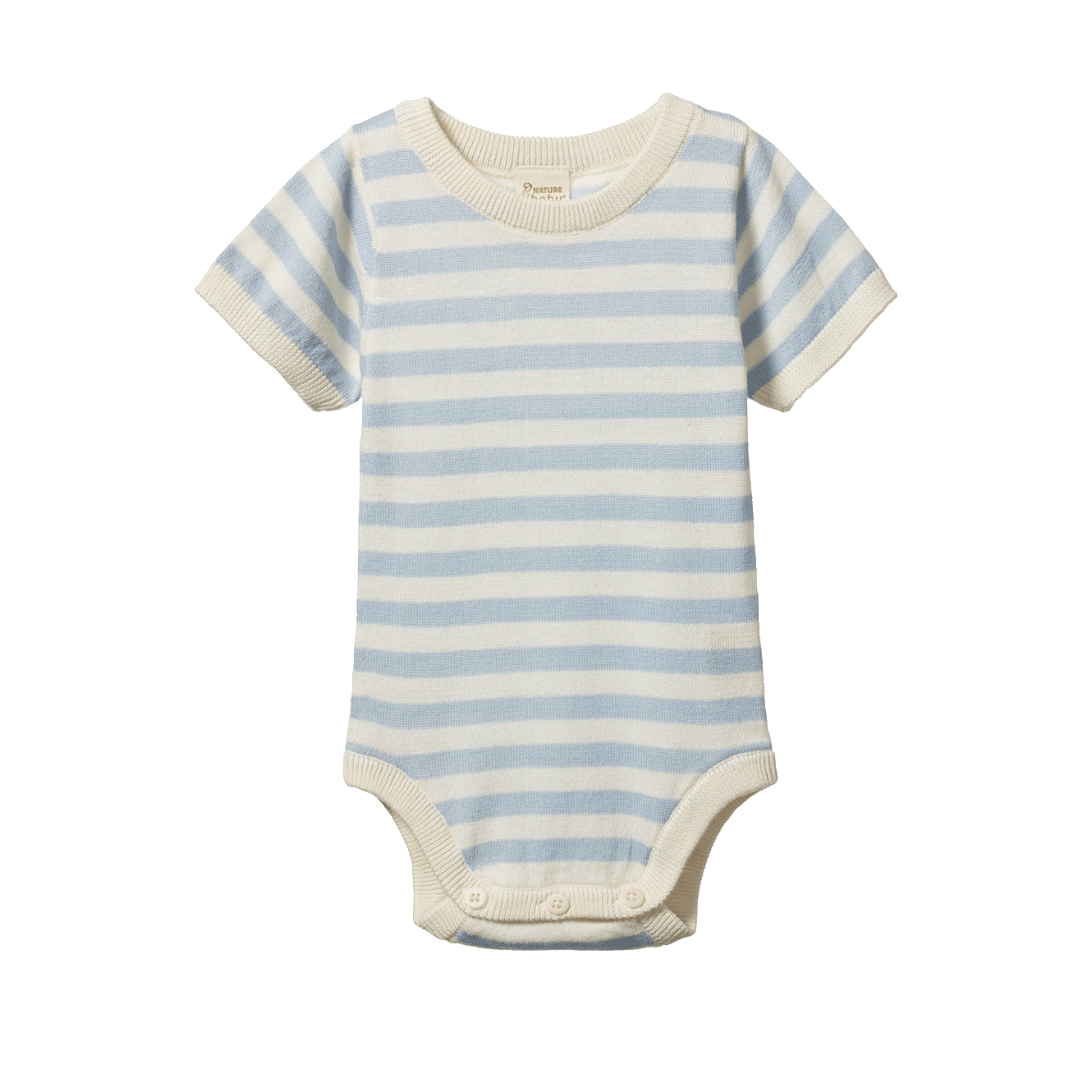 Nature Baby Ren Bodysuit Celestial Blue Sea Stripe