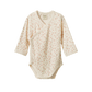Nature Baby Long Sleeve Kimono Bodysuit Pointelle Dandelion Print