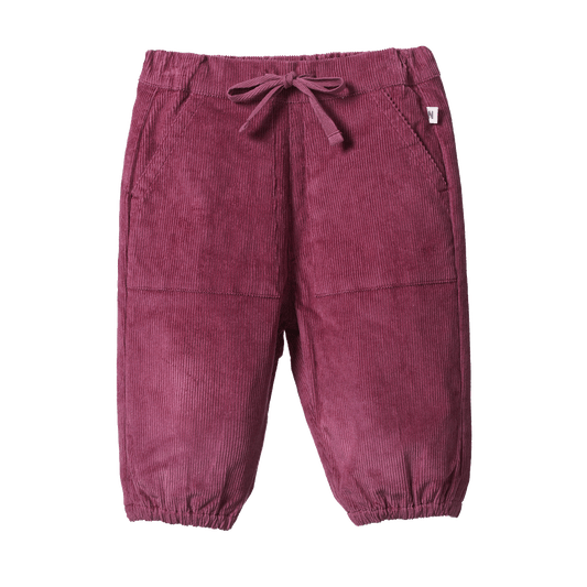 Nature Baby Frankie Cord Pants Rhubarb