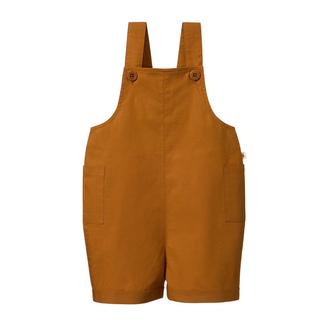 Nature Baby Tucker Shortie Overalls Dijon