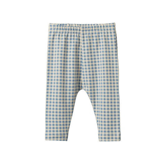 Nature Baby Leggings Blue Gingham