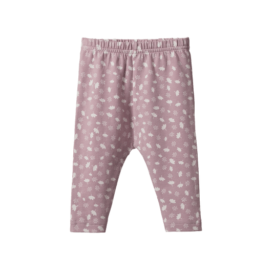 Nature Baby Leggings Dandelion Lilac Print