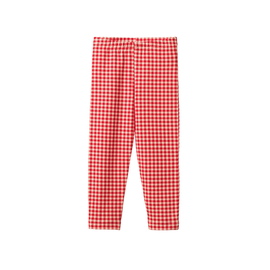 Nature Baby Leggings Red Gingham