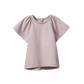 Nature Baby Faye Tee Lilac Natural Pinstripe