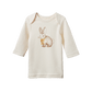 Nature Baby Baby Tee Rabbitty Natural Print