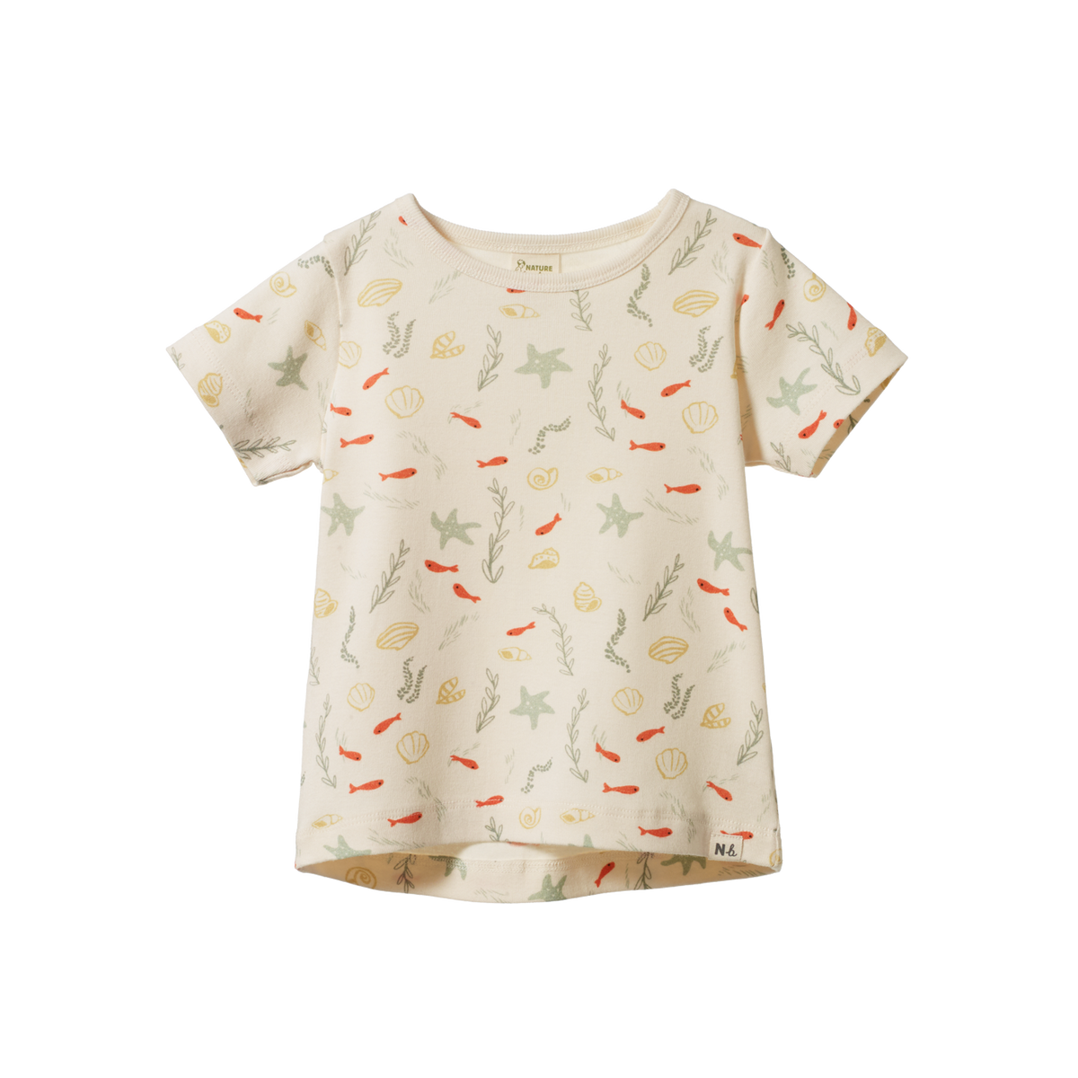 Nature Baby Short Sleeve River Tee Snorkel Print