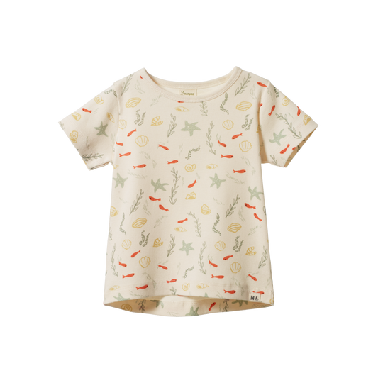 Nature Baby Short Sleeve River Tee Snorkel Print