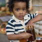 Nature Baby Stevie Polo Navy Bold Stripe