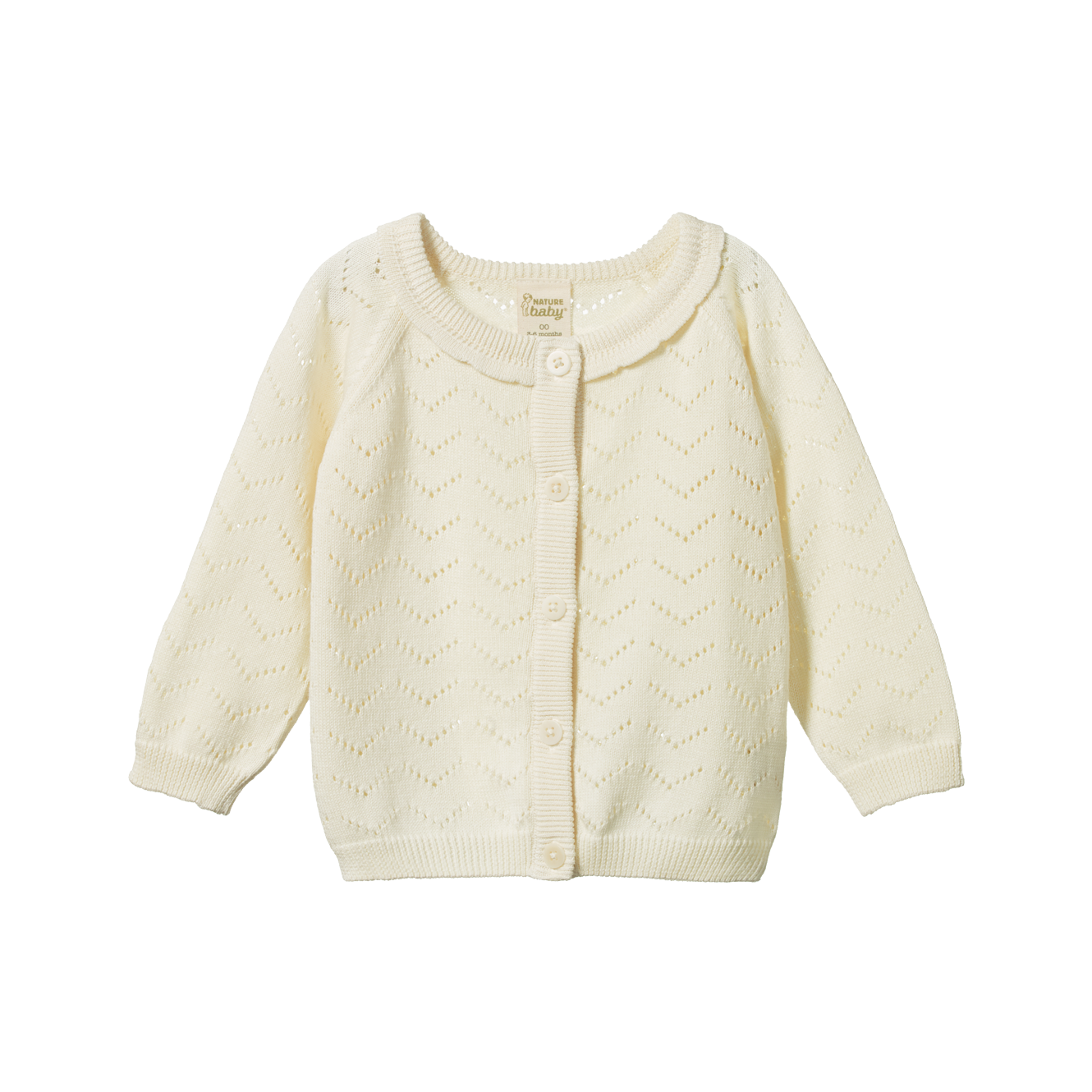 Nature Baby Piper Cardigan Pointelle Natural