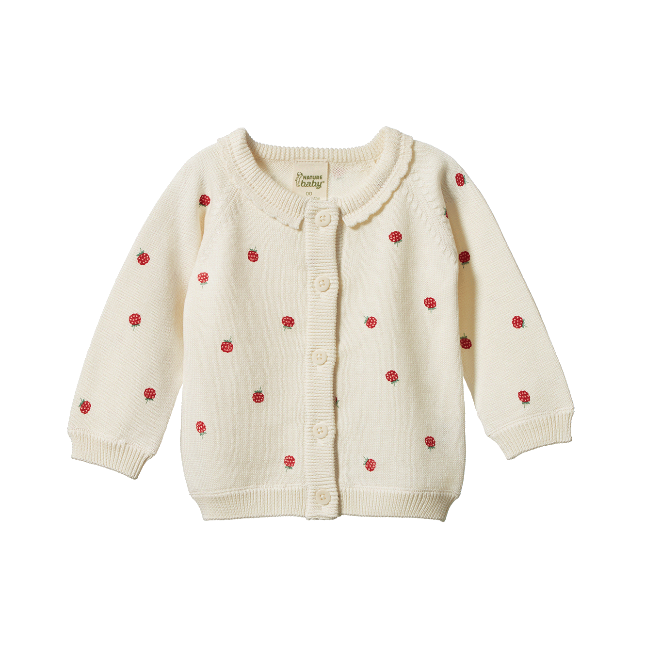 Nature Baby Piper Cardigan Raspberry Print