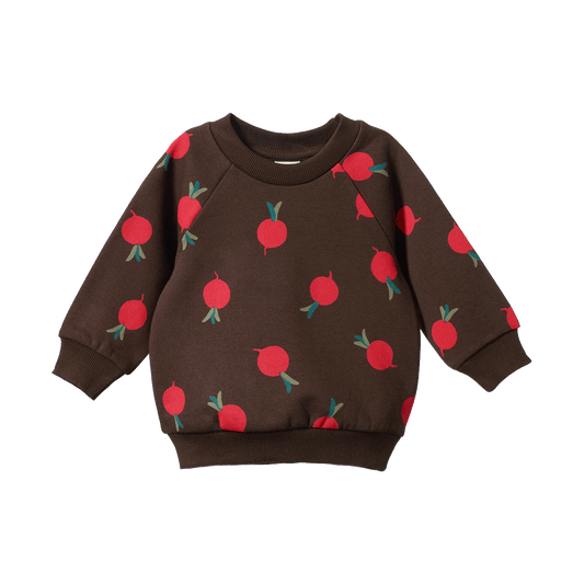Nature Baby Emerson Sweater Grande Radish Print
