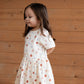 Nature Baby Saturday Dress Petite Flora Stamp Print