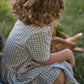 Nature Baby Saturday Dress Blue Gingham