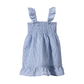Nature Baby Gala Dress Linen Blue Stripe