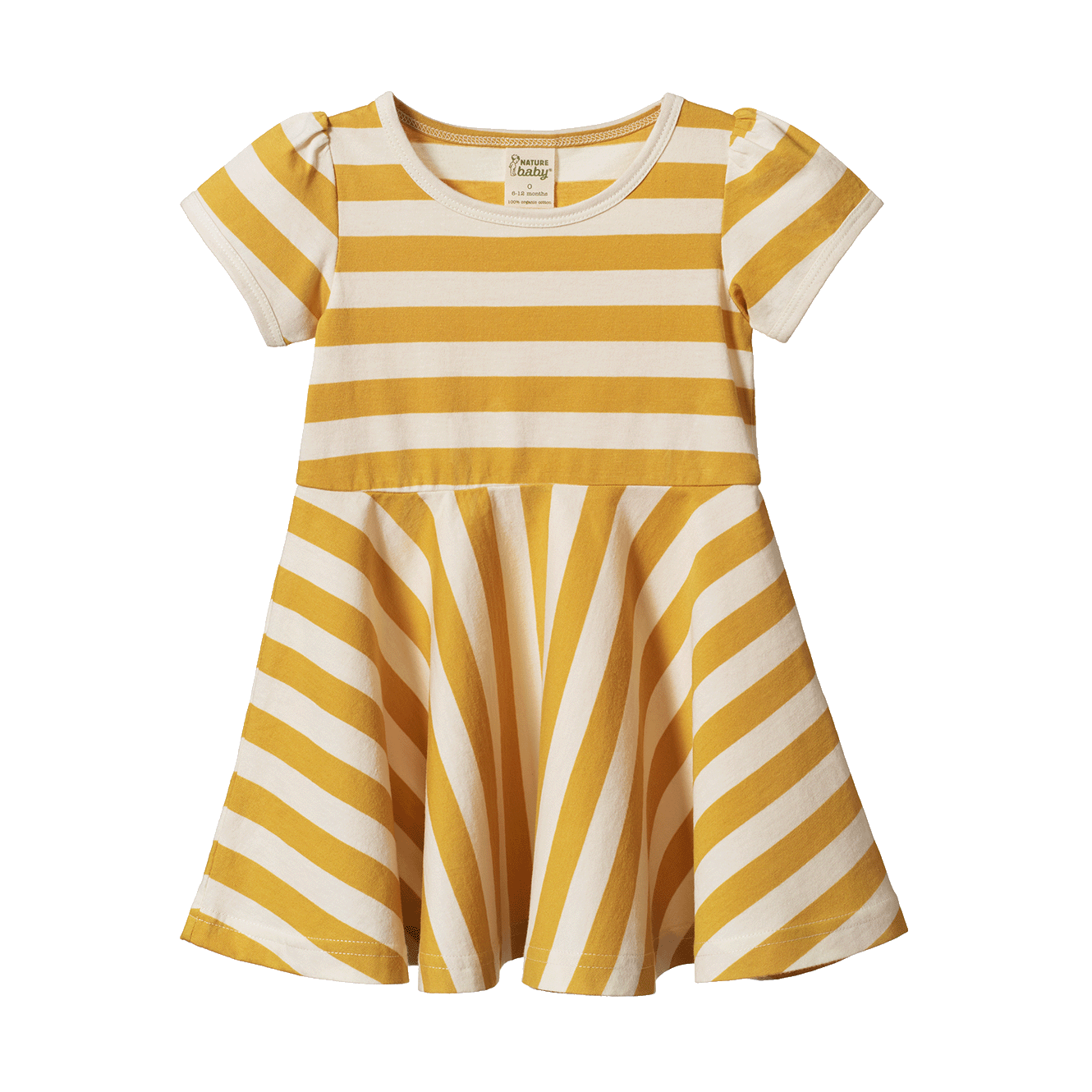 Nature Baby Seaside Dress Golden Sea Stripe