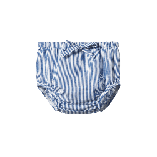 Nature Baby Arie Shorts Linen Blue Stripe