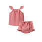 Nature Baby Petal Set Red Gingham Check