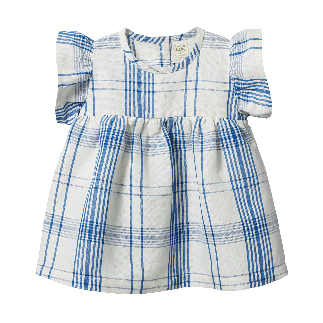 Nature Baby Bonnie Dress Linen Clyde Check