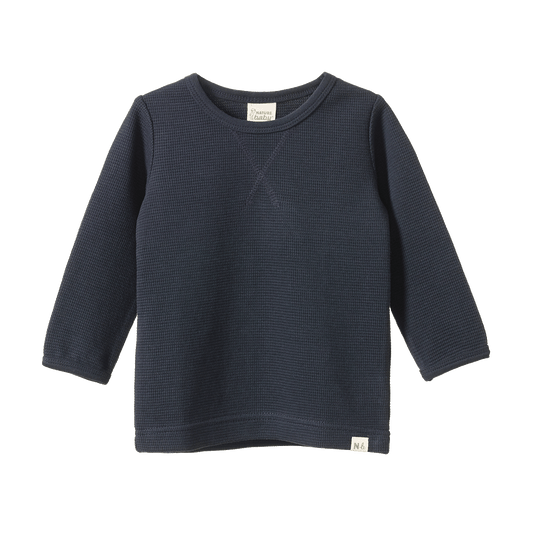 Nature Baby Waffle Tee Navy