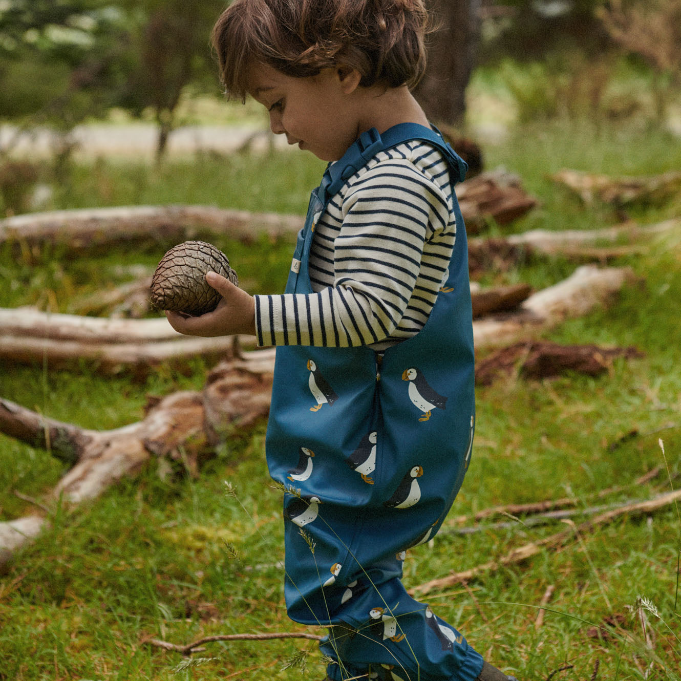 Nature Baby Long Sleeve River Tee Navy Sailor Stripe