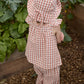 Nature Baby Petal Top Dandelion Gingham