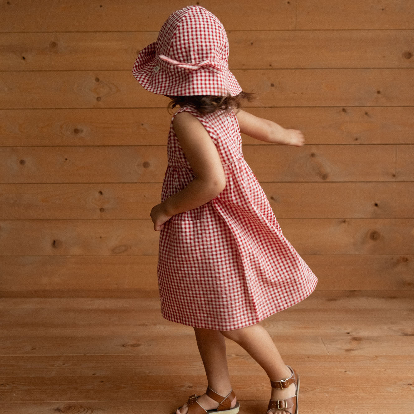 Nature Baby Sunhat Red Gingham