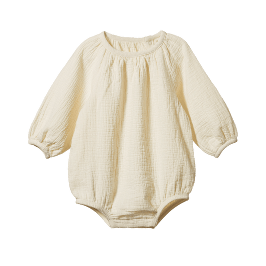 Nature Baby Meadow Bodysuit Muslin Natural