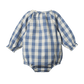 Nature Baby Meadow Bodysuit Gingham Bluebelle Check