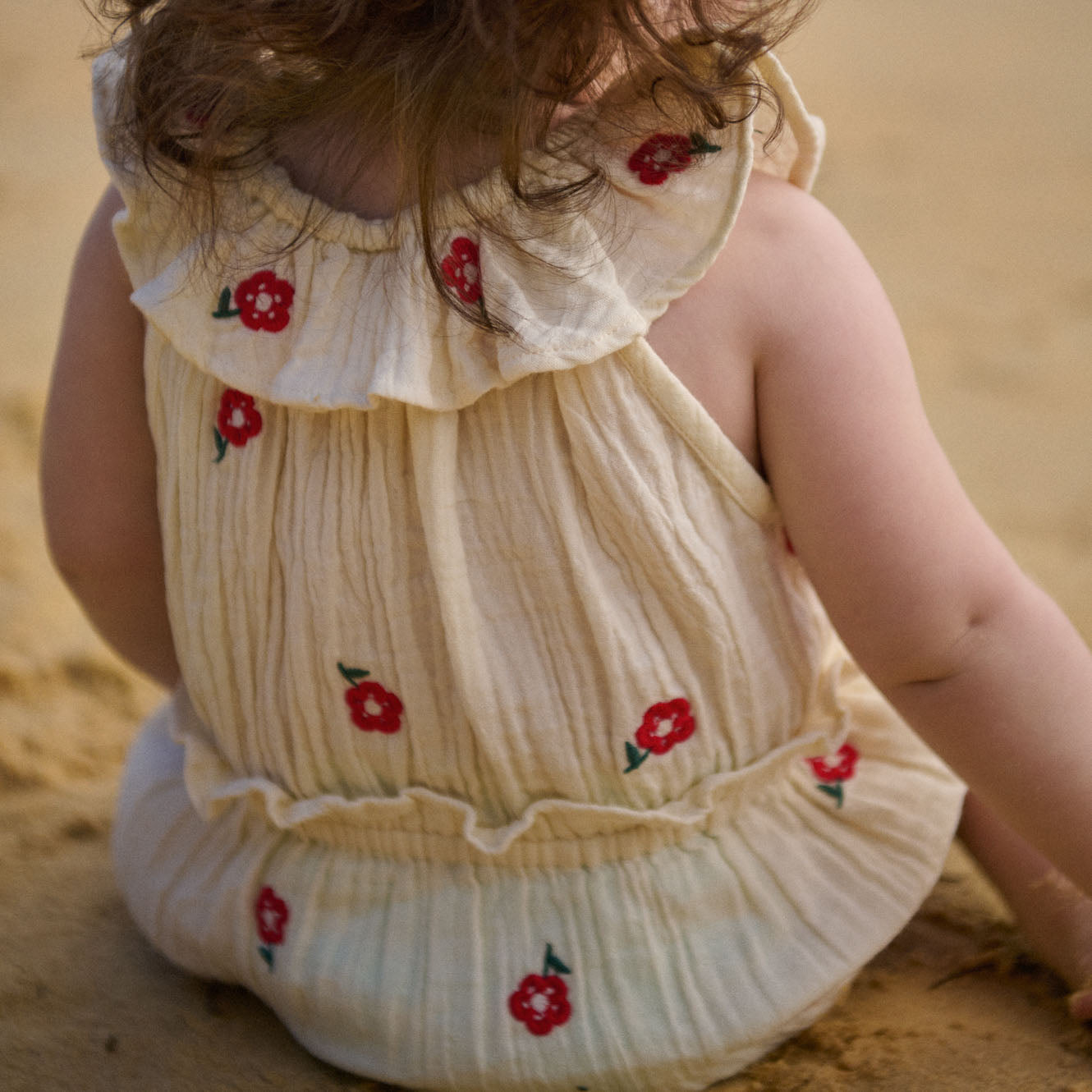 Nature Baby Plum Suit Muslin Red Flora