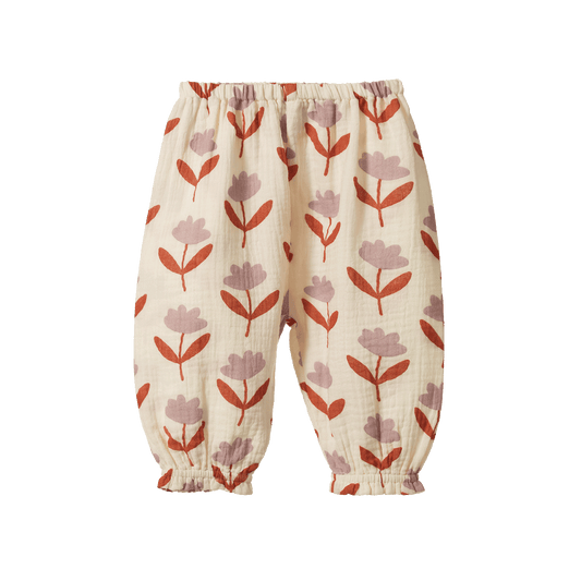 Nature Baby Daphne Pants Muslin Fleurette Print