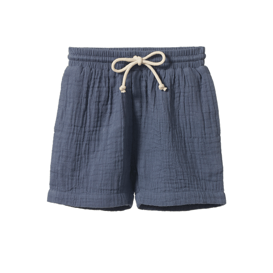 Nature Baby James Shorts Muslin Vintage Indigo