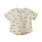Nature Baby Short Sleeve Caravan Shirt Muslin Row Boats Print