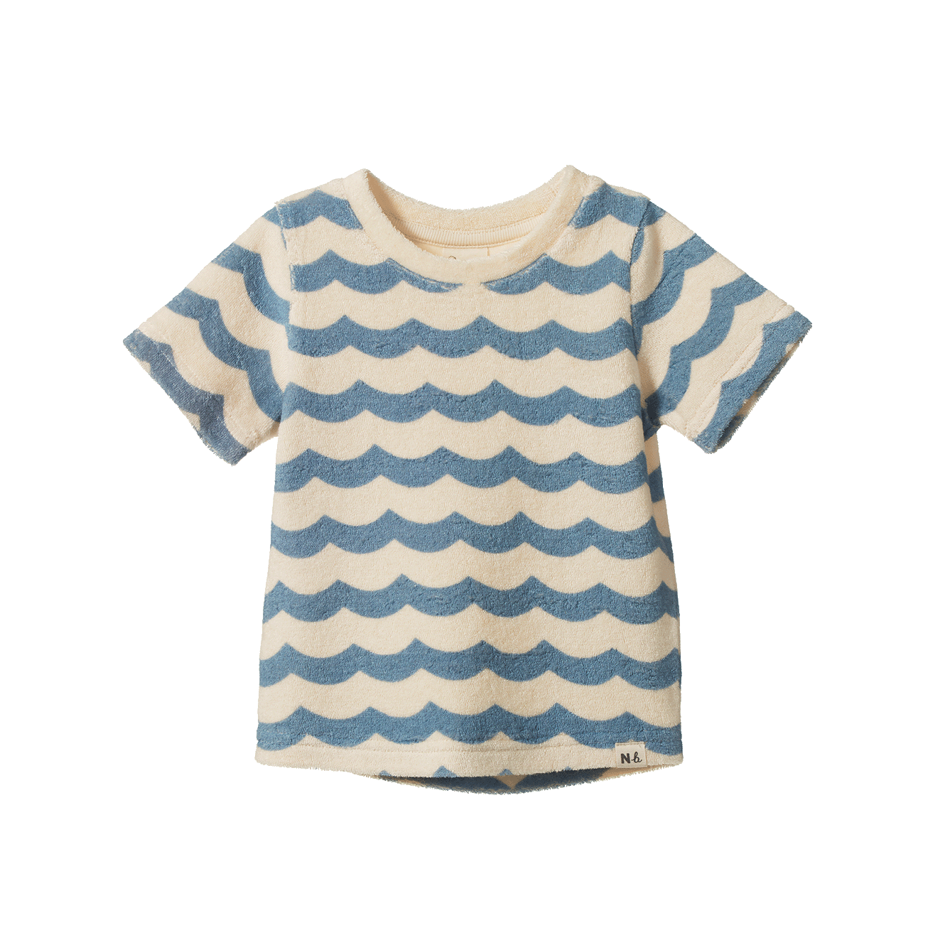 Nature Baby River Tee Terry Waves Print