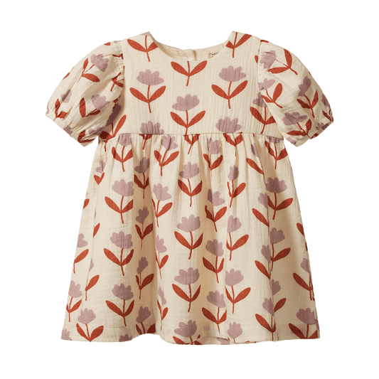Nature Baby Albertine Dress Muslin Fleurette Print